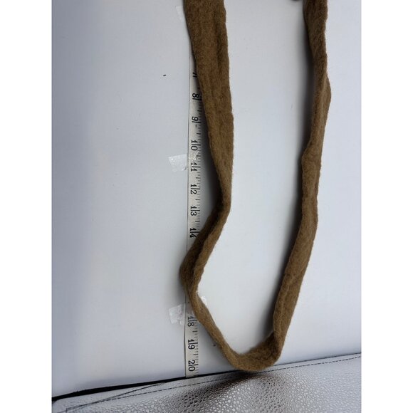 Handmade Wool Felt Crossbody Bag Colorful Spiral Design Leaf Accent Nepal - Picture 9 of 13